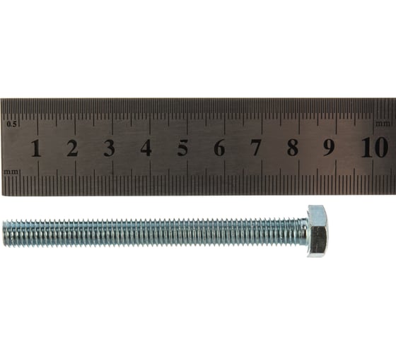 Болт с шестигранной головкой Метизный двор 8x80 DIN 933. 2 шт. 4607173906083