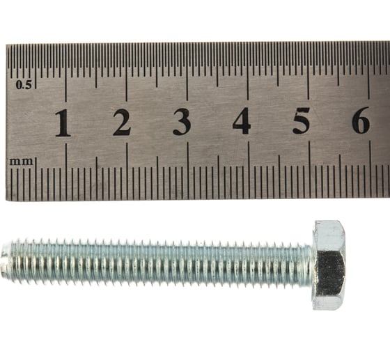 Болт с шестигранной головкой Метизный двор 8x50 DIN 933. 2 шт. 4607173906052