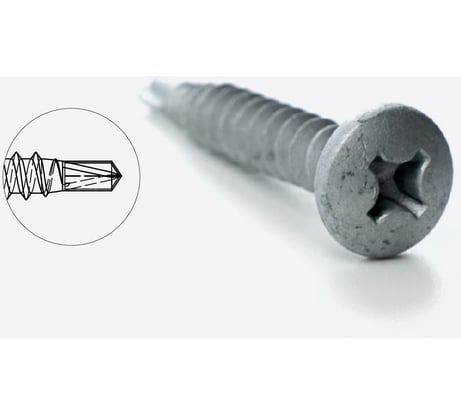 Сверлоконечный кровельный саморез Fachmann оцинкованный, 5,5x35 мм, 1000 шт. 08.042