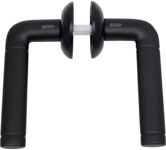 Ручка АЛЛЮР комплект ручка и защелка АРТ ПОЛО BL+L45-8 BL (15150/S45) матовый черный 14669
