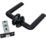 Ручка АЛЛЮР комплект ручка и защелка АРТ ПОЛО BL+L45-8 BL (15150/S45) матовый черный 14669 1