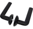 Ручка АЛЛЮР комплект ручка и защелка АРТ ПОЛО BL+L45-8 BL (15150/S45) матовый черный 14669 3