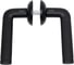 Ручка АЛЛЮР комплект ручка и защелка АРТ ПОЛО BL+L45-8 BL (15150/S45) матовый черный 14669 4