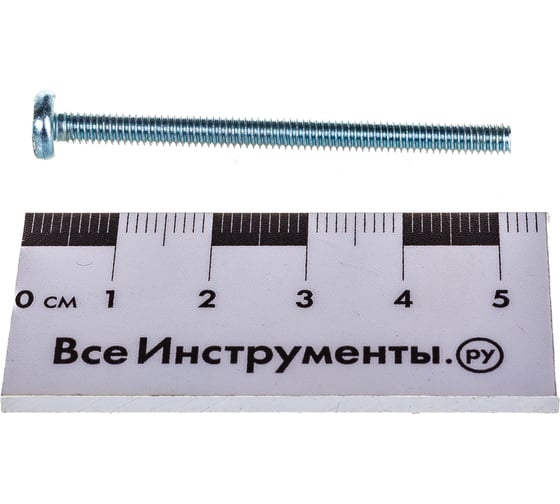Винт с полуцилиндрической головкой Метизный двор 4x50 DIN 7985, 100 шт. 4607159067142