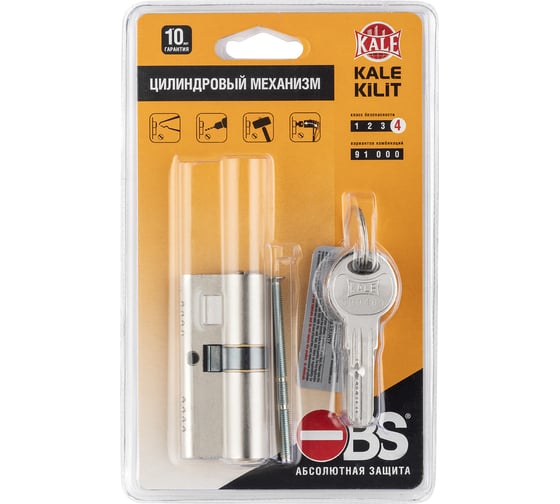 Цилиндровый механизм KALE KILIT 164obss 35+10+35:80 mm, np, 5k, stb, к-к 164OBSS0007