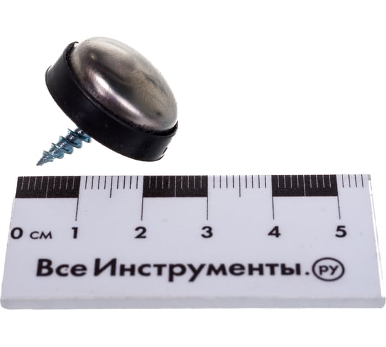 Катафот-саморез для номерного знака ГЛАВДОР GL-754 нерж. сталь 4 шт. 54379