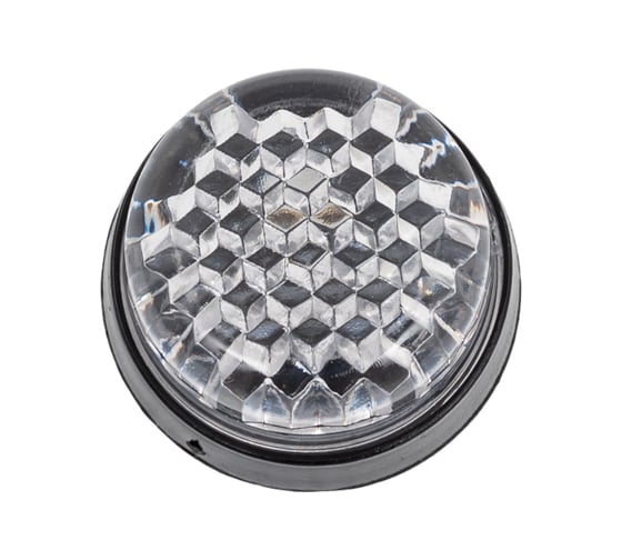 Катафот-саморез для номерного знака ГЛАВДОР GL-134 отражающий, белый 4 шт. 50547 1