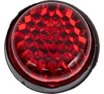 Катафот-саморез для номерного знака ГЛАВДОР GL-110 отражающий, красно-белый 4 шт. 50490