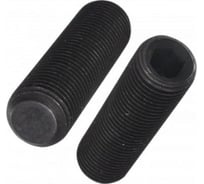 Установочный винт с внутренним шестигранником КРЕП-КОМП DIN 913 4x6 пр.12.9 тупой конец, черный (100 шт.) ву46пр