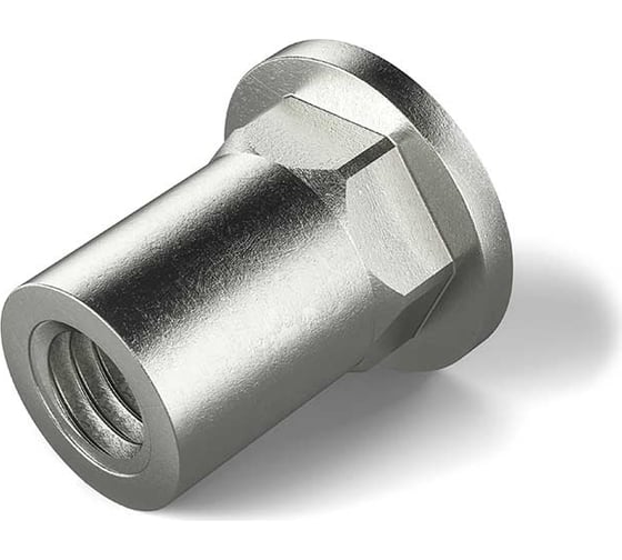 Резьбовая заклепка КРЕП-КОМП М4 L11.0 полушестигранный цилиндрический бортик, нержавейка, МОСКРЕП (100шт) зрпшцн4 1