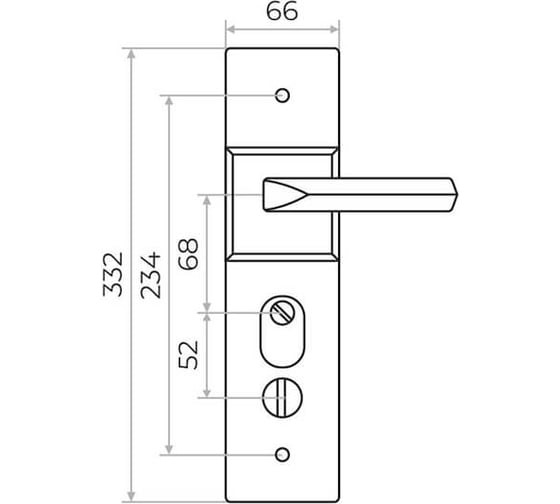 Комплект ручек Marlok рд-6611 dgn, универсальный, тип 11 026815