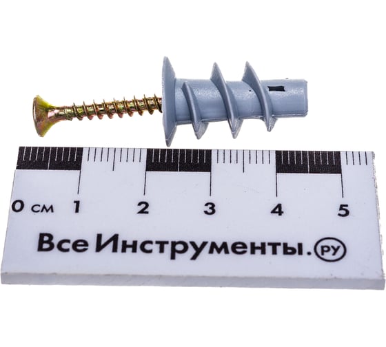 Пакет дюбель driva Метизный двор нейлон 6х22мм с шурупом 3,5х25мм 10 шт. 4607173902009