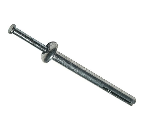 Забиваемый металлический дюбель-гвоздь Метизный двор 6х65, 100 шт. 4690441030863 1