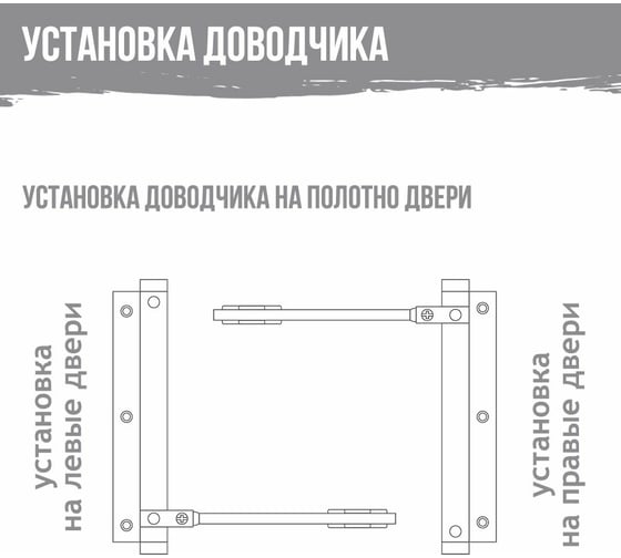Дверной доводчик НОРА-М 101 до 20 кг сереб. 16741