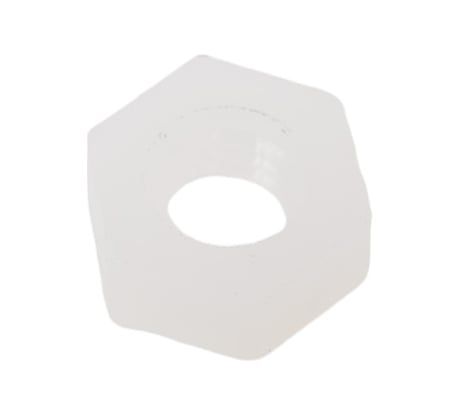 Шестигранная гайка DINFIX DIN 555, М 4, полиамидная (пластиковая), 10 шт. 00-0004008
