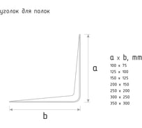 Длинные уголки для полок