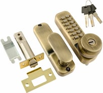 Кодовый замок НОРА-М 370 с фикс. ст. бронза 7335