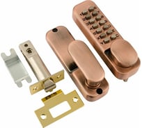 Кодовый замок НОРА-М 201 с фикс. ст.медь 7324