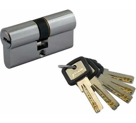 Цилиндровый механизм НОРА-М ЛПУ-60 30-30 хром 5345