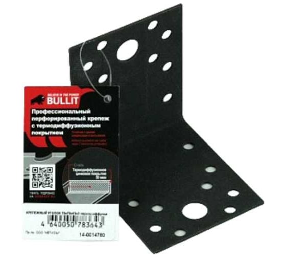 Крепежный уголок Bullit с антикор. покрытием 70х70х53 14-0014780