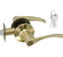 Межкомнатная защелка НОРА-М NEW мат. зол. ЗВ2-01 ключ/фикс. 15642