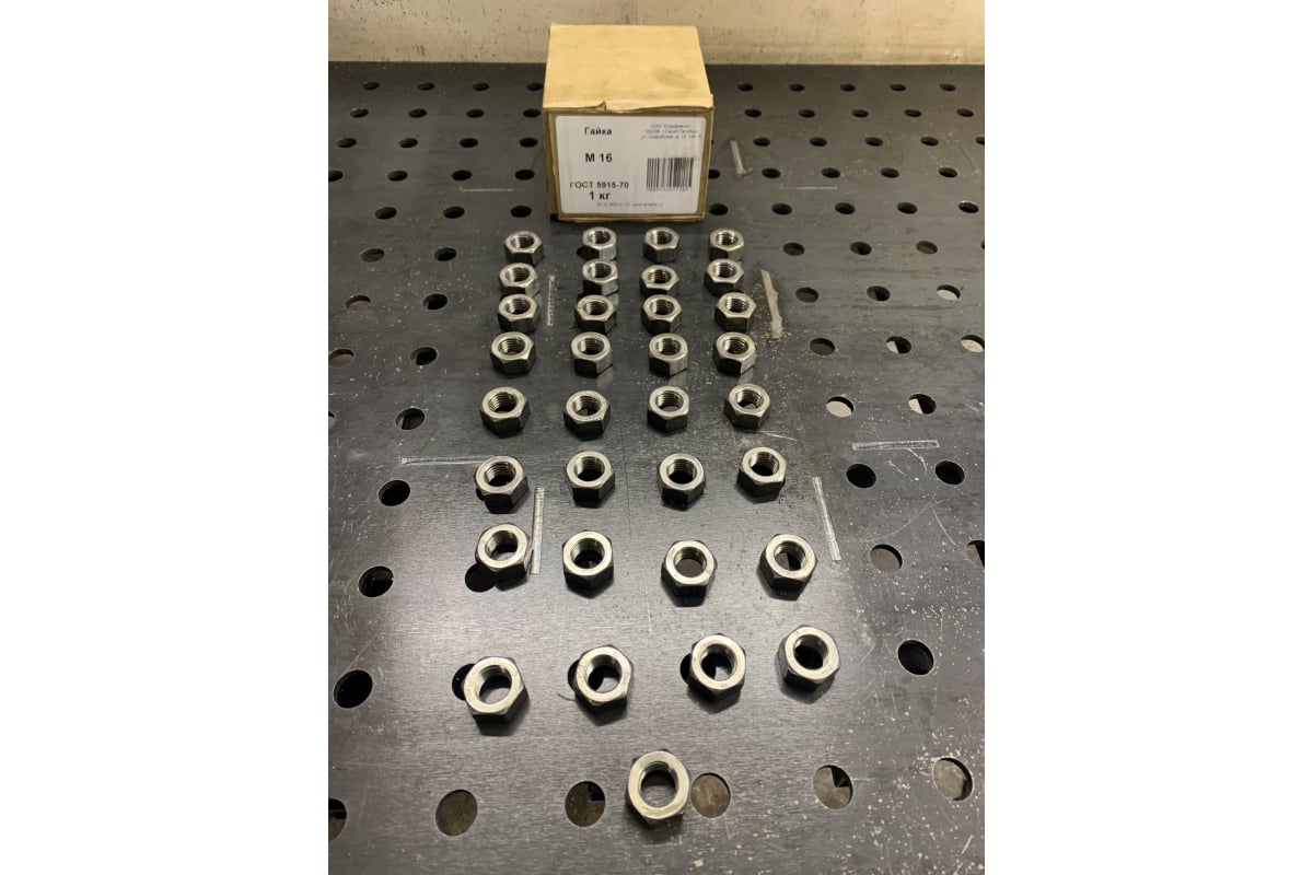 Гайка Стройметиз М16 ГОСТ 5915-70 1 кг 021600 - выгодная цена, отзывы ...