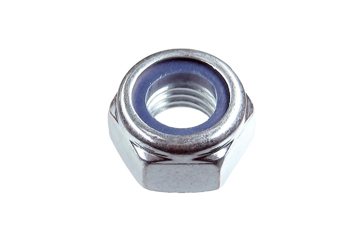Самоконтрящаяся гайка Стройметиз М8 DIN 985, цинк уп.100 шт. с окном ...