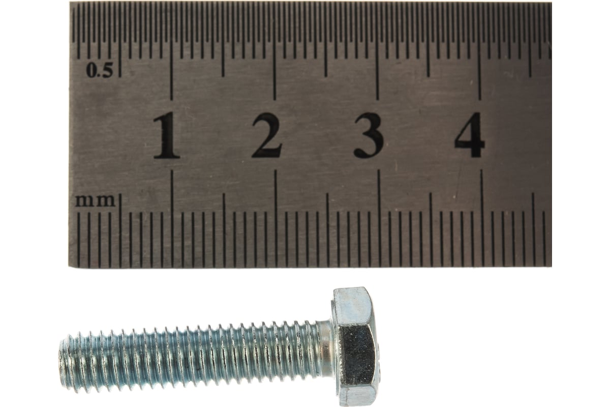 Болт Стройметиз полная резьба DIN933 М6х25, класс прочности 5.8, цинк ...