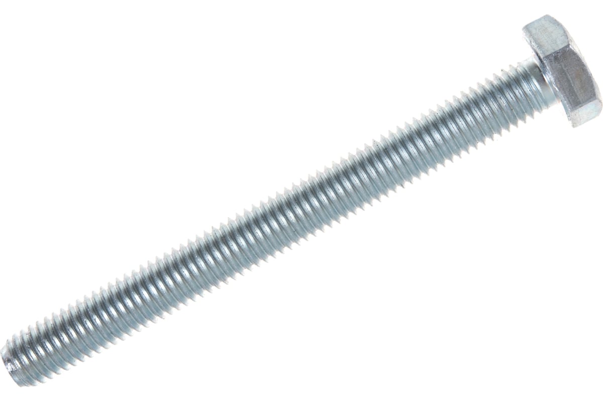 Болт Стройметиз полная резьба DIN933 М10х100, класс прочности 5.8, цинк ...