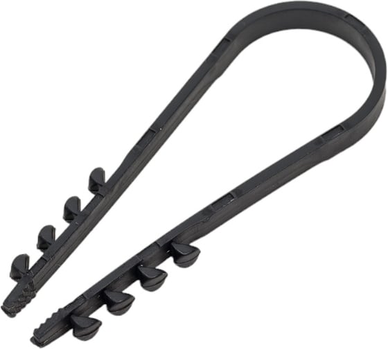 Дюбель-хомут OXION 19-25 мм черный (100 шт./упак) OX-AD19-25BK