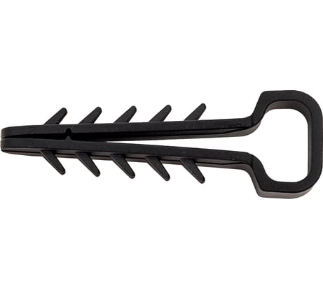 Дюбель-хомут OXION 5-10 мм черный прямоугол. (100 шт./упак) OX-ADR5-10BK