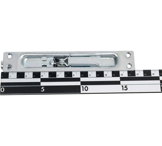 Шпингалет торцевой Doorlock dl fbm/1s zn оцинкованный, длина хода 18мм, планка 24,5x160мм, резьба м8 74240