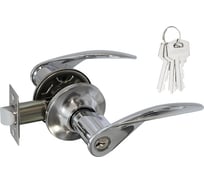 Межкомнатная защелка НОРА-М NEW хром ТТ12-01 ключ/фикс. 15814