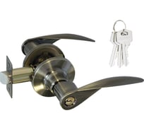 Межкомнатная защелка НОРА-М NEW ст. бронза ТТ12-01 ключ/фикс. 15812