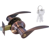 Межкомнатная защелка НОРА-М NEW ст.медь ТТ12-01 ключ/фикс. 15813