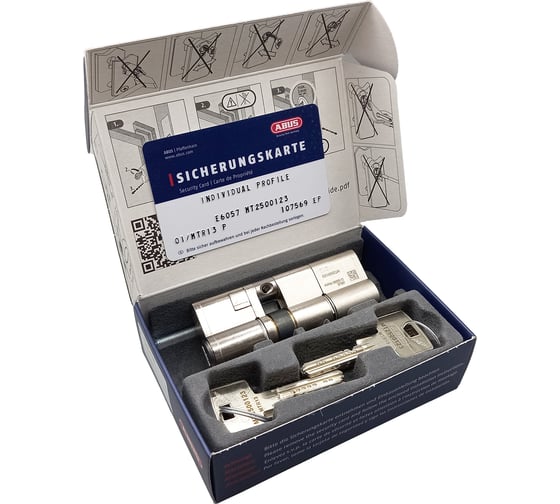 Цилиндровый механизм ABUS MAGTEC 2500 130(50x80) ключ/ключ ME NI (5 key) 11008893