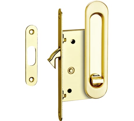 Ручки для раздвижных дверей TIXX с замком, лат бл INSDH-BK 501 GP