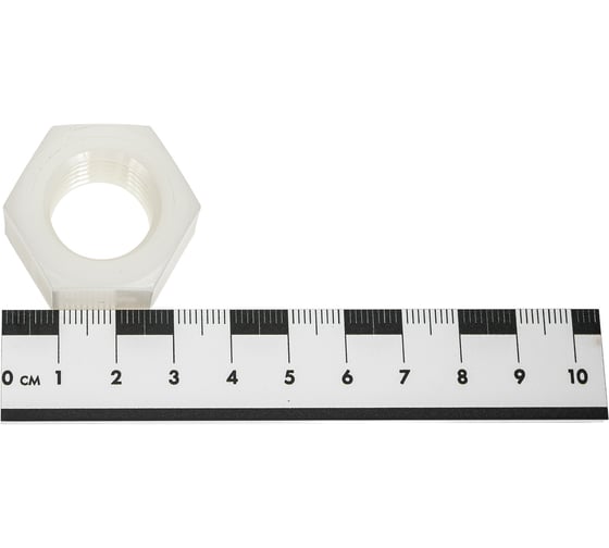 Шестигранная гайка DINFIX М 20 полиамидная, пластиковая, DIN 555, 1 шт. 00-0004015
