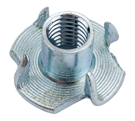 Гайка Мир крепежа DIN 1624, М6, мебельная, врезная, цинк, 10 шт. ЦБ-00093103