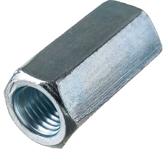 Гайка ЦКИ DIN6334 удлиненная, М16x48, 10, Ц, SW 24, 2 шт. 41473 1