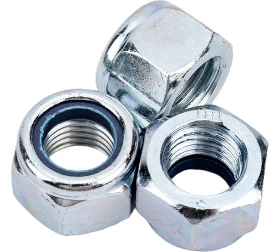 Самоконтрящаяся гайка ЦКИ DIN982, М16, высокая, 10, Ц, SW 24, 10 шт. 43173