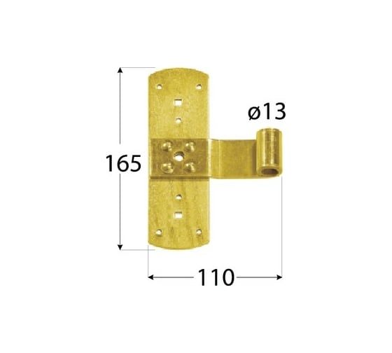 Петля Rusconnect тип T DMX 110x165x13 mm 10 шт 8261