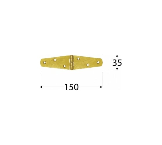 Треугольная петля Rusconnect DMX 150х35 mm 10 шт 8085