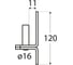 Ответная часть петли Rusconnect DMX 120x40x11x16 mm, 1 шт. 8305 5