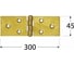 Сундучная петля Rusconnect DMX 300x45 mm 10 шт 8035 2