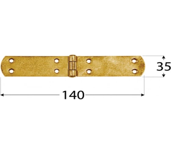 Французская петля Rusconnect ZF140 140x35x2,5 мм 10 шт 8072