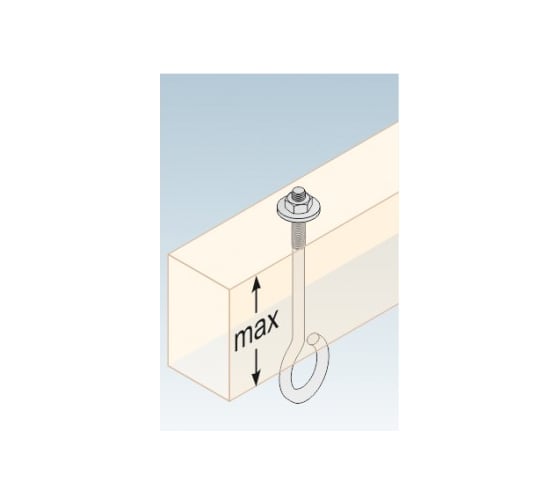 Крепление для качелей Rusconnect тип C DMX M12x140 мм 1 шт. 8853