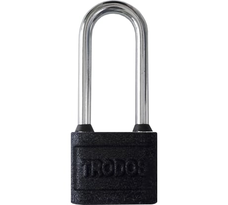 Навесной замок Trodos вс-hg45-60l, чугун, черный, блистер 210246