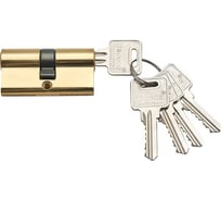 Цилиндровый механизм Trodos цм 80(40/40), латунь, 5 ключей, золото, блистер 209200