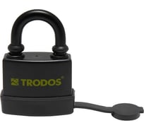 Навесной замок Trodos bc-ig1-45, всепогодный, с одной секретностью, чугун, черный, блистер 210259